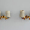 Set of 4 Fine French 1950s Gilded Bronze Wall Lights by Jules Leleu - Image 4