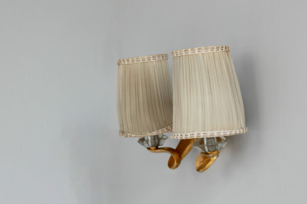 Set of 4 Fine French 1950s Gilded Bronze Wall Lights by Jules Leleu - Image 17