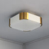 Fine French Art Deco Glass and Bronze Ceiling or Wall Light by Perzel - Image 12
