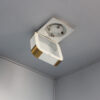 Fine French Art Deco Glass and Bronze Ceiling or Wall Light by Perzel - Image 11