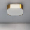 Fine French Art Deco Glass and Bronze Ceiling or Wall Light by Perzel - Image 6