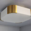 Fine French Art Deco Glass and Bronze Ceiling or Wall Light by Perzel - Image 9