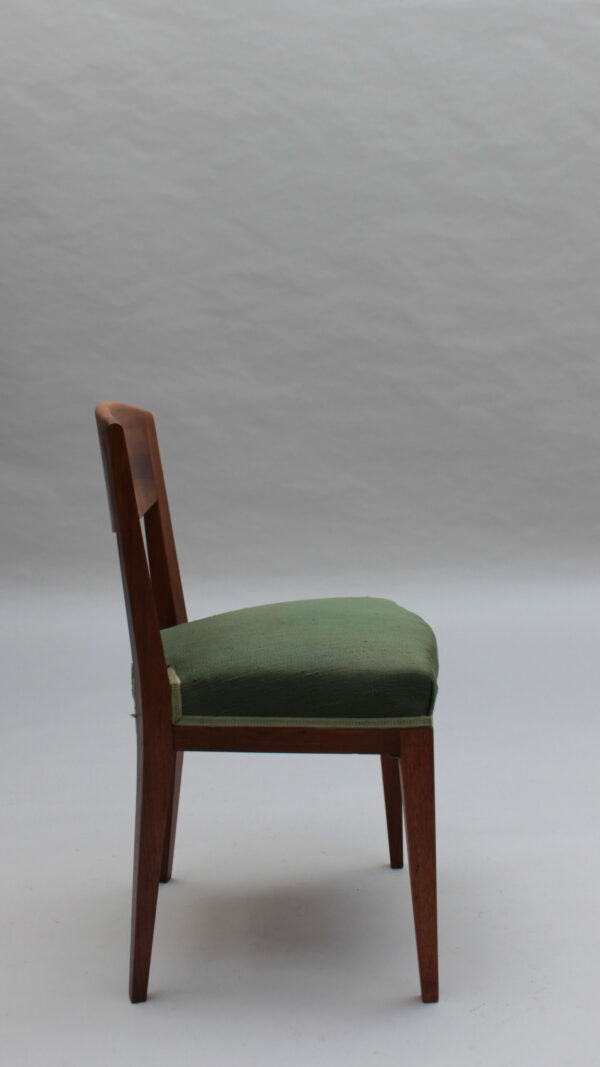 Set of 6 Fine French 1940s Dining Chairs by Printz - Image 5