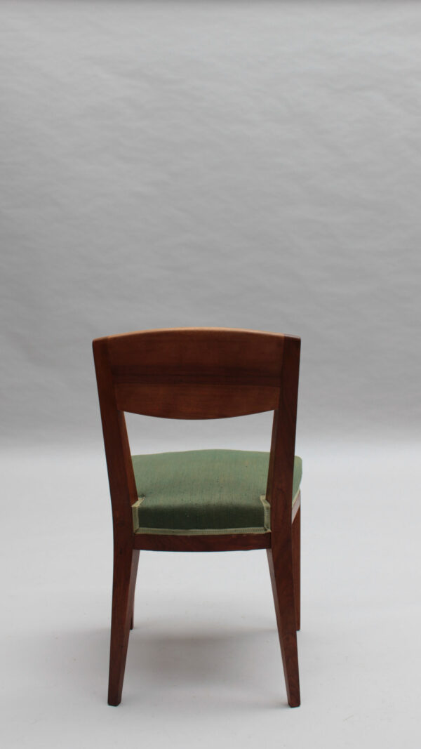 Set of 6 Fine French 1940s Dining Chairs by Printz - Image 7