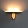 A Fine French Art Deco Bronze and Cut Glass Sconce by Perzel - Image 5