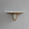 A Fine French Art Deco Bronze and Cut Glass Sconce by Perzel - Image 4