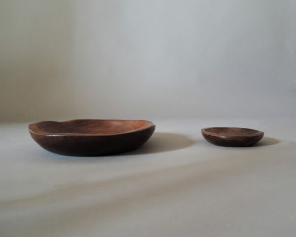 Alexandre and Odile Noll, Two Wooden Carved Trays - Image 2