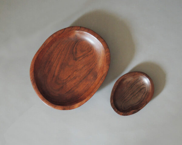 Alexandre and Odile Noll, Two Wooden Carved Trays - Image 4