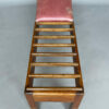 Unusual French Pine and Leather 1940s Benchin - Image 14