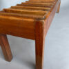 Unusual French Pine and Leather 1940s Benchin - Image 19
