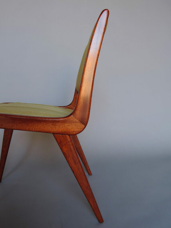 Fine French Mid-Century Mahogany Side Chair by Roset - Image 13