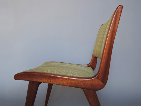 Fine French Mid-Century Mahogany Side Chair by Roset - Image 12