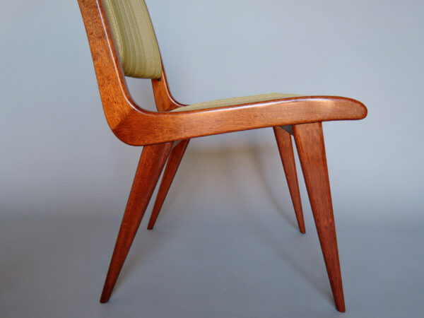 Fine French Mid-Century Mahogany Side Chair by Roset - Image 11