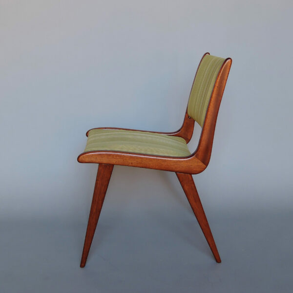 Fine French Mid-Century Mahogany Side Chair by Roset - Image 4