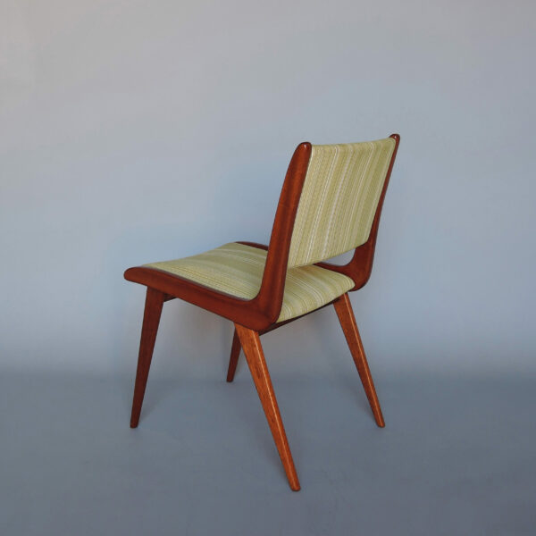 Fine French Mid-Century Mahogany Side Chair by Roset - Image 5