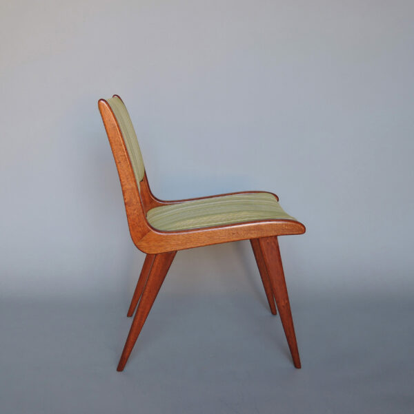 Fine French Mid-Century Mahogany Side Chair by Roset - Image 8