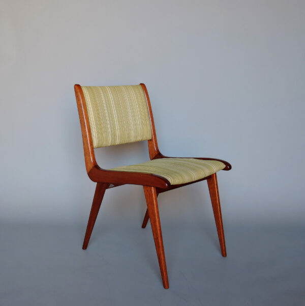 Fine French Mid-Century Mahogany Side Chair by Roset - Image 9