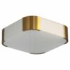 Fine French Art Deco Glass and Bronze Ceiling or Wall Light by Perzel