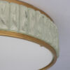 Fine French 1970s Brass and Glass "Queen's Necklace" Flush Mount by Perzel - Image 9