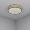Fine French 1970s Brass and Glass "Queen's Necklace" Flush Mount by Perzel - Image 2