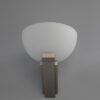 A pair of Fine French Art Deco Brushed Nickel and Glass Sconces by Jean Perzel - Image 6