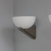 A pair of Fine French Art Deco Brushed Nickel and Glass Sconces by Jean Perzel - Image 8