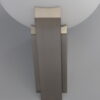 A pair of Fine French Art Deco Brushed Nickel and Glass Sconces by Jean Perzel - Image 12
