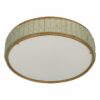 Fine French 1970s Brass and Glass "Queen's Necklace" Flush Mount by Perzel