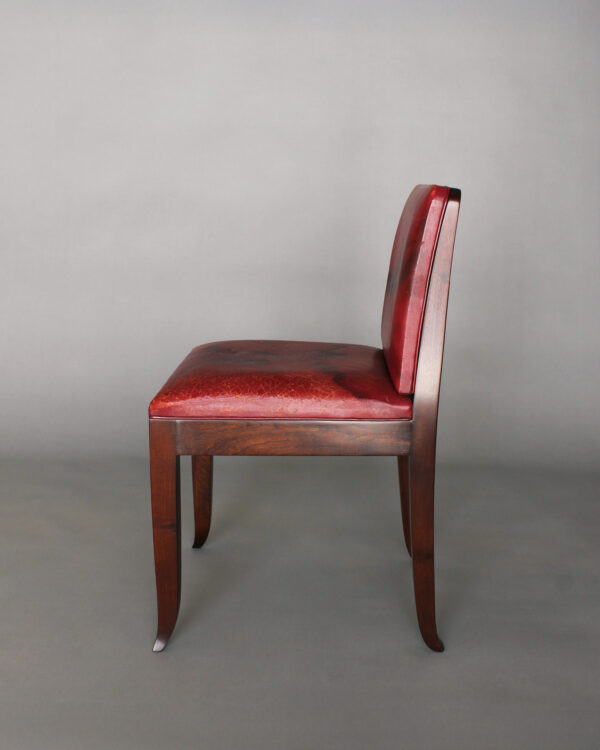 A Fine French Art Deco Mahogany Side Chair    - On Hold - - Image 4