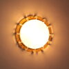 Rare Fine French 1950s Glass and Brass Flush Mount by Leleu - Image 10
