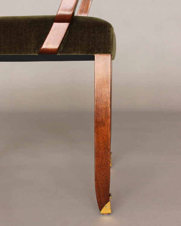 Pair of Fine French Art Deco Mahogany Armchairs by Jules Leleu - Image 13