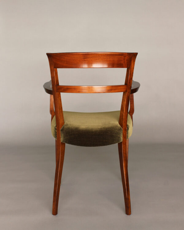 Pair of Fine French Art Deco Mahogany Armchairs by Jules Leleu - Image 9