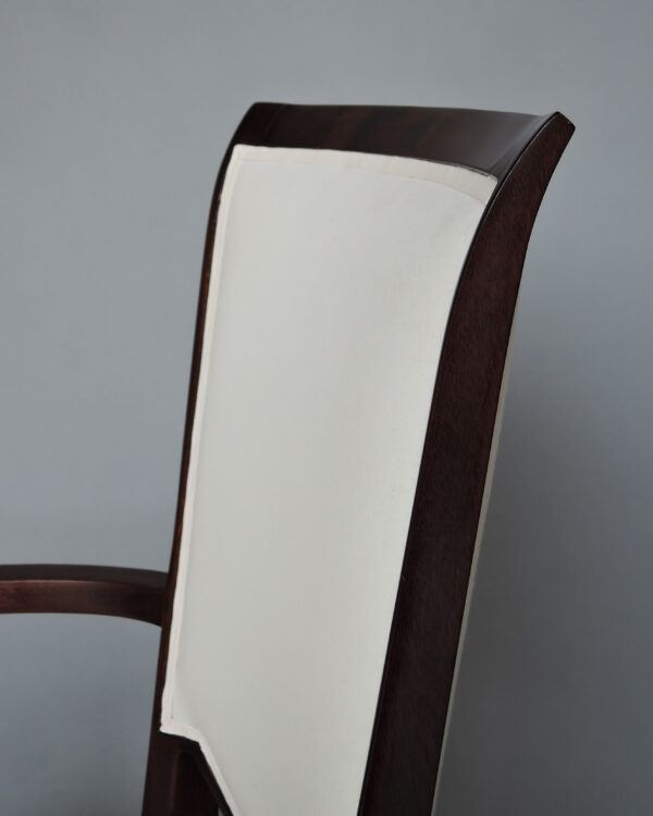 Pair of Fine French Art Deco Mahogany Armchairs by Jules Leleu (Copy) - Image 12