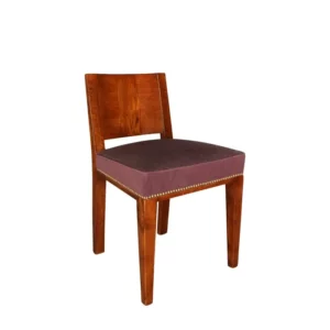 A Fine French Art Deco Walnut Side Chair