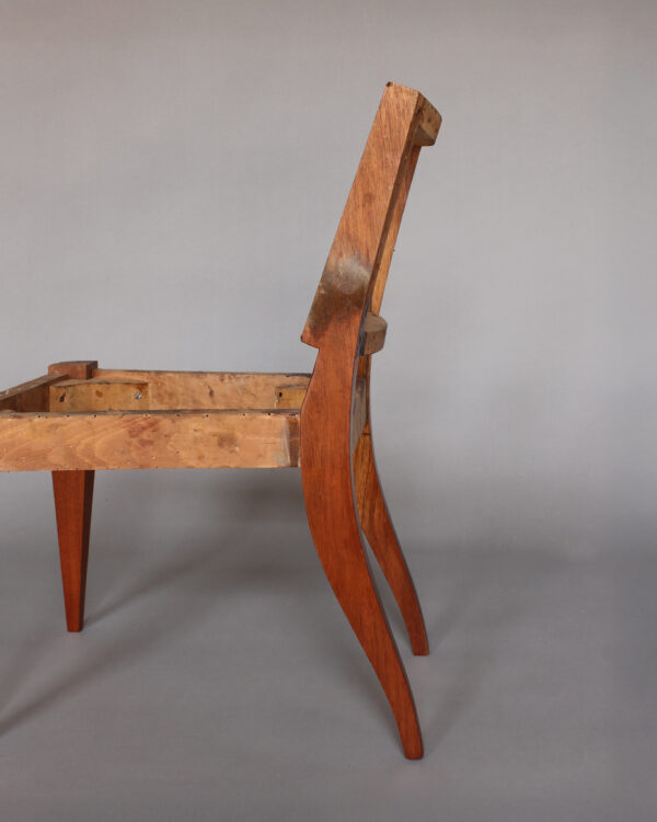 Pair of Fine French Art Deco Mahogany Side Chairs - Image 11
