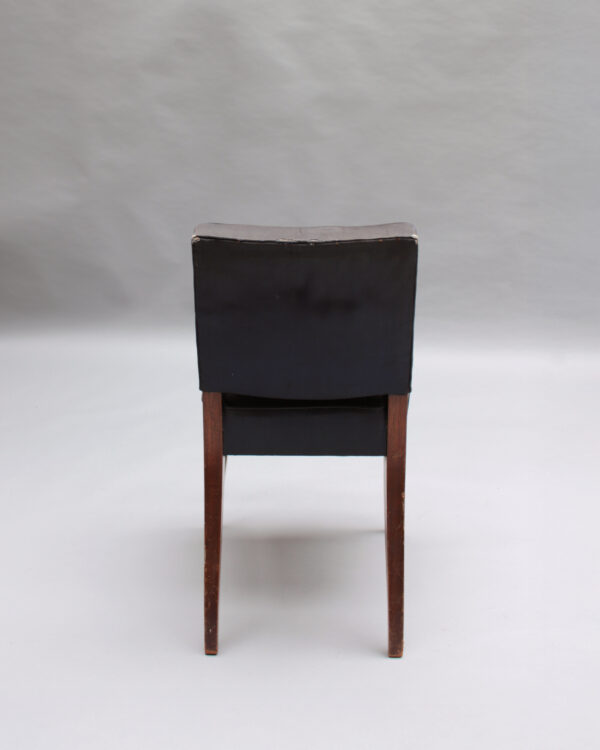 Pair of Fine French Art Deco Mahogany Side Chairs - Image 9