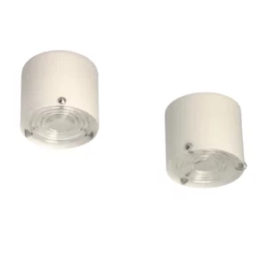 3 Fine French 1950s Glass and Chrome Flush Mounts by Perzel (1 pair + 1 similar)