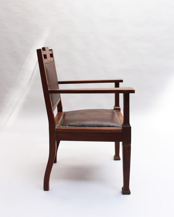 Fine Large Vienna Secession Armchair - Image 4