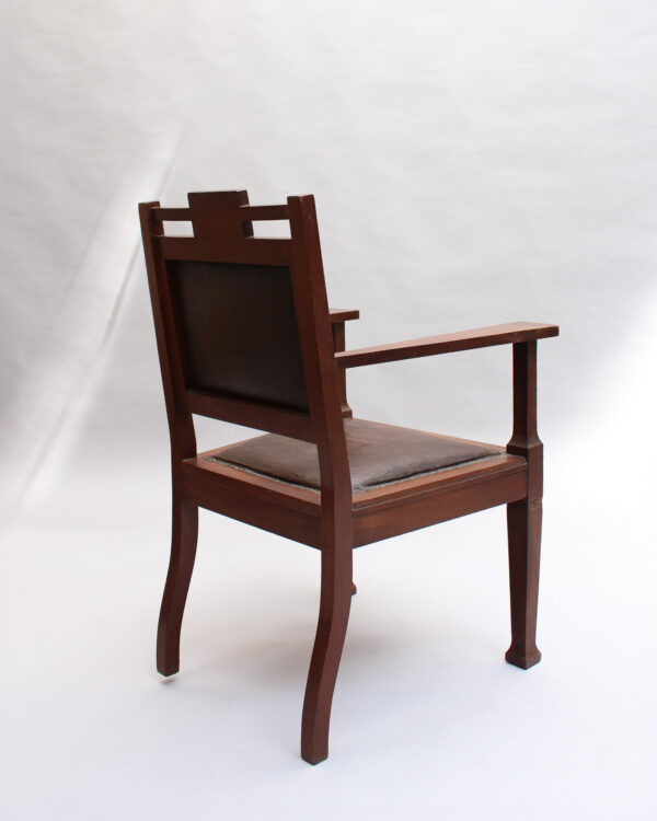 Fine Large Vienna Secession Armchair - Image 5