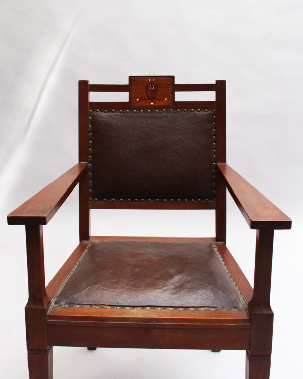 Fine Large Vienna Secession Armchair - Image 7