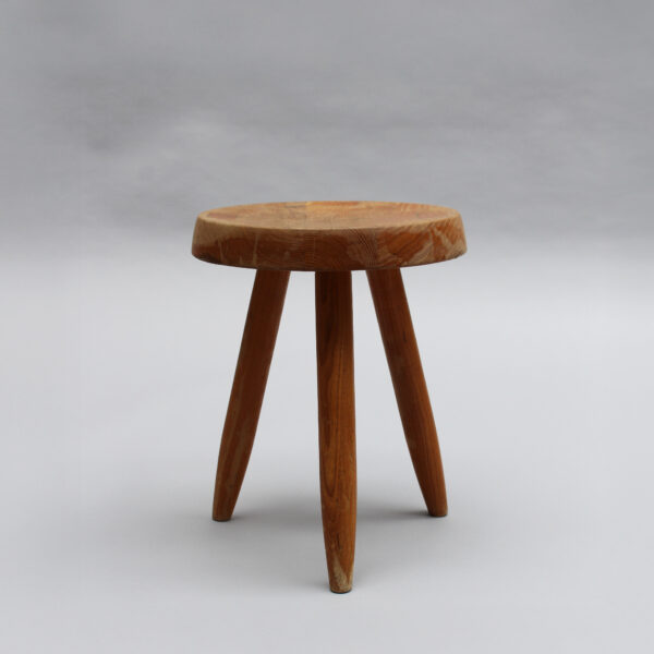 Charlotte Perriand - 1950s Low Solid Oak Berger Stool - Image 2