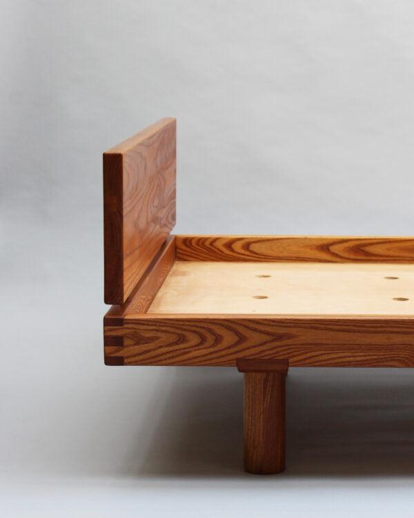Fine French 1950s Solid Elm "Godot" daybed by Pierre Chapo - Image 7