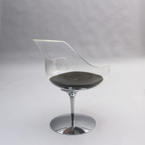 11 Fine 1960s Lucite ‘Champagne’ Chairs by Estelle & Erwin Laverne - Image 12