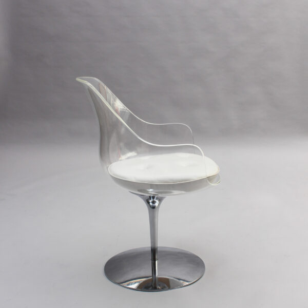 11 Fine 1960s Lucite ‘Champagne’ Chairs by Estelle & Erwin Laverne - Image 5