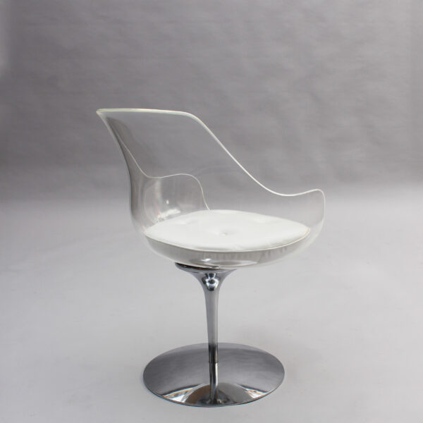 11 Fine 1960s Lucite ‘Champagne’ Chairs by Estelle & Erwin Laverne - Image 6