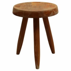 Charlotte Perriand - 1950s Low Solid Oak Berger Stool