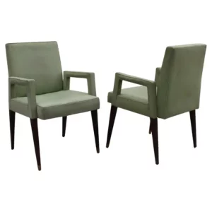 2 Fine French 1960s Armchairs by Jules Leleu