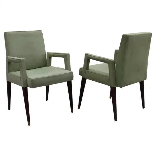 2 Fine French 1960s Armchairs by Jules Leleu