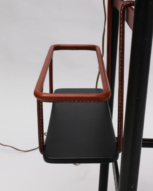 Jacques Adnet - A French 1950s Desk with Lamp by Jacques Adnet - Image 25
