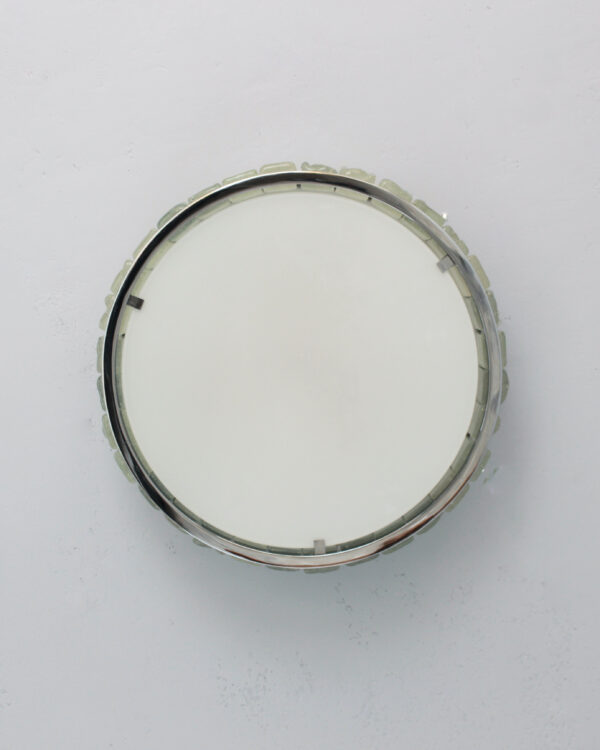 Fine French 1970s Chrome and Glass "Queen's Necklace" Ceiling Light by Perzel - Image 7